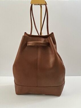 ABLE April Leather convertible backpack bag